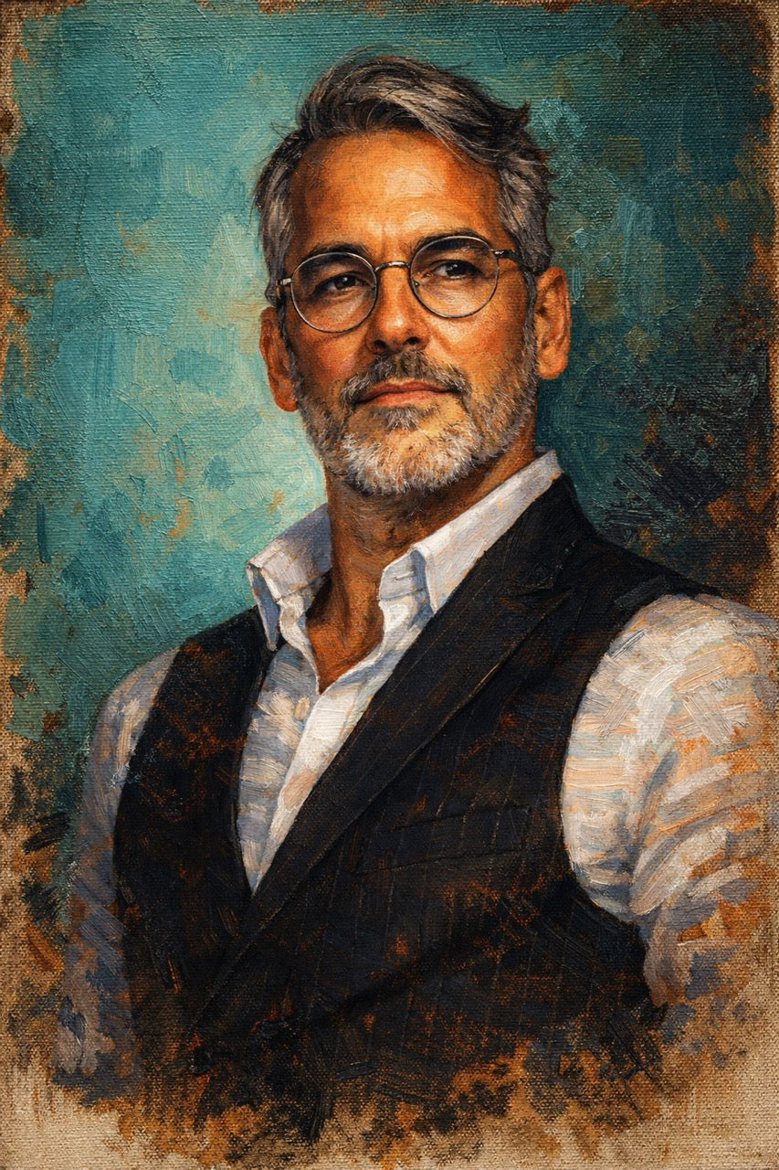Portrait d’atelier — Élégance mélancolique