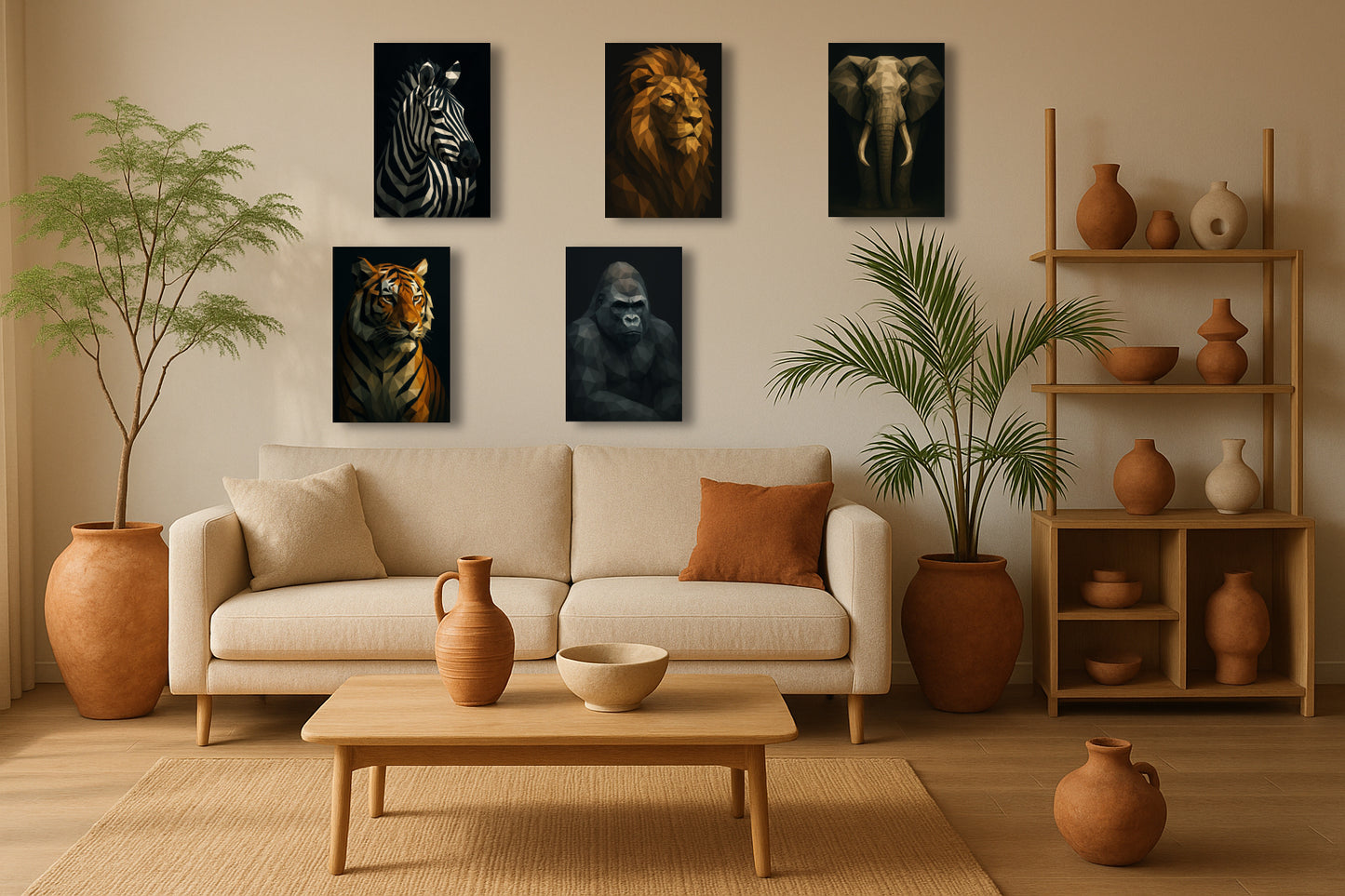 Lion solaire — Géométrie royale