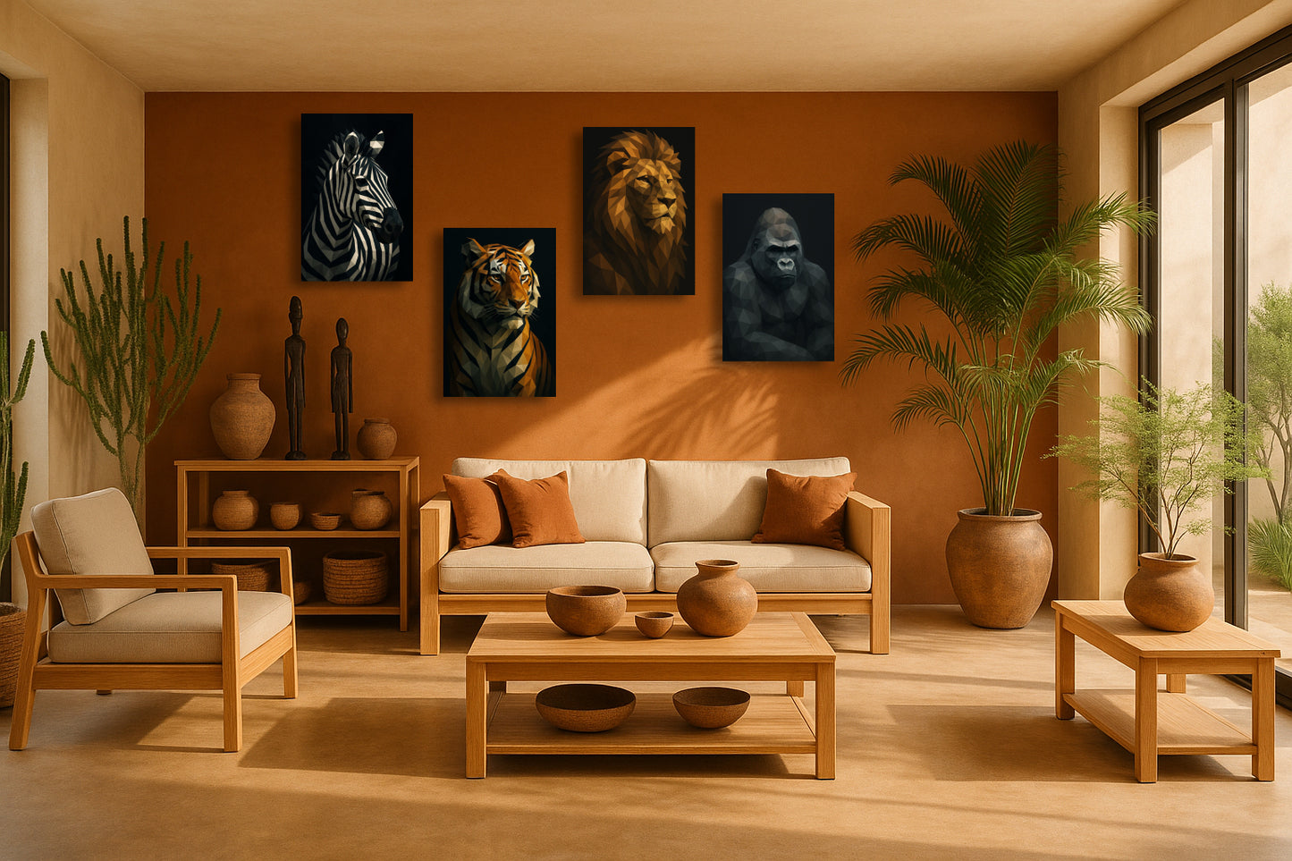 Lion solaire — Géométrie royale