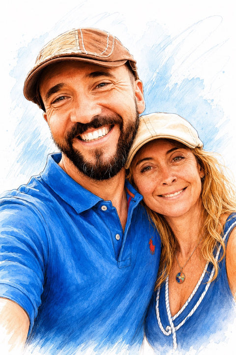 Couple dessiné
