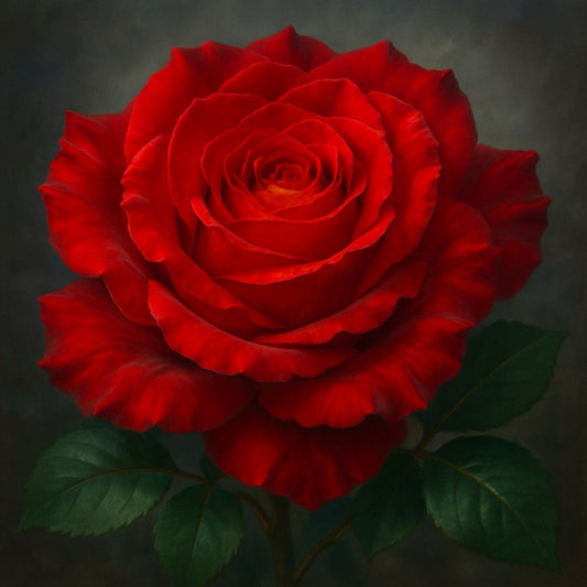 Éclat carmin — Rose majestueuse