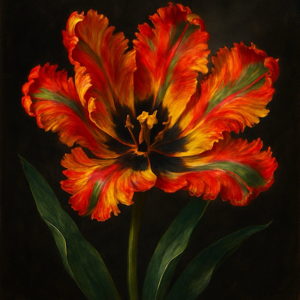 Flamme d’éclat — Tulipe perroquet