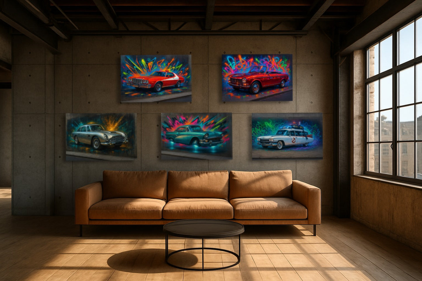 Cabriolet Peugeot 104 — Street art