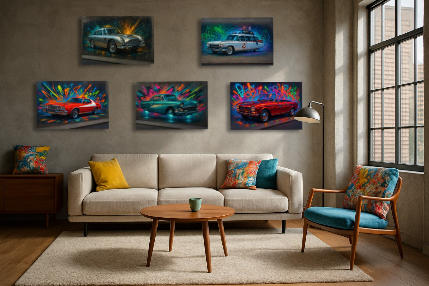 Cabriolet Peugeot 104 — Street art