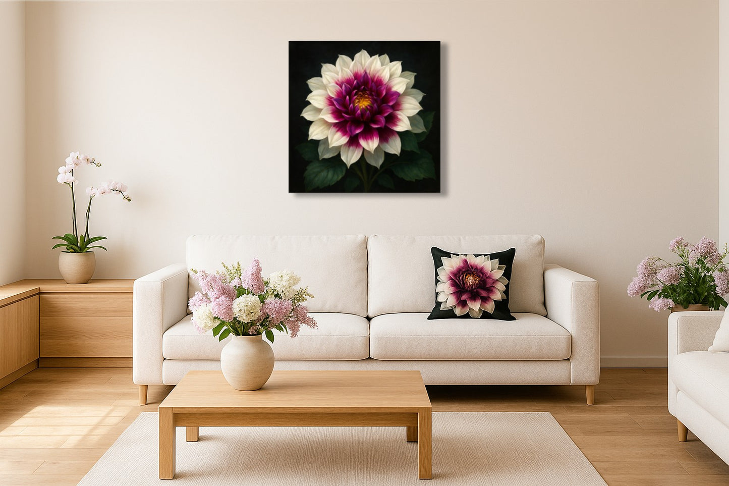 Splendeur dahlia — Lumière pourpre