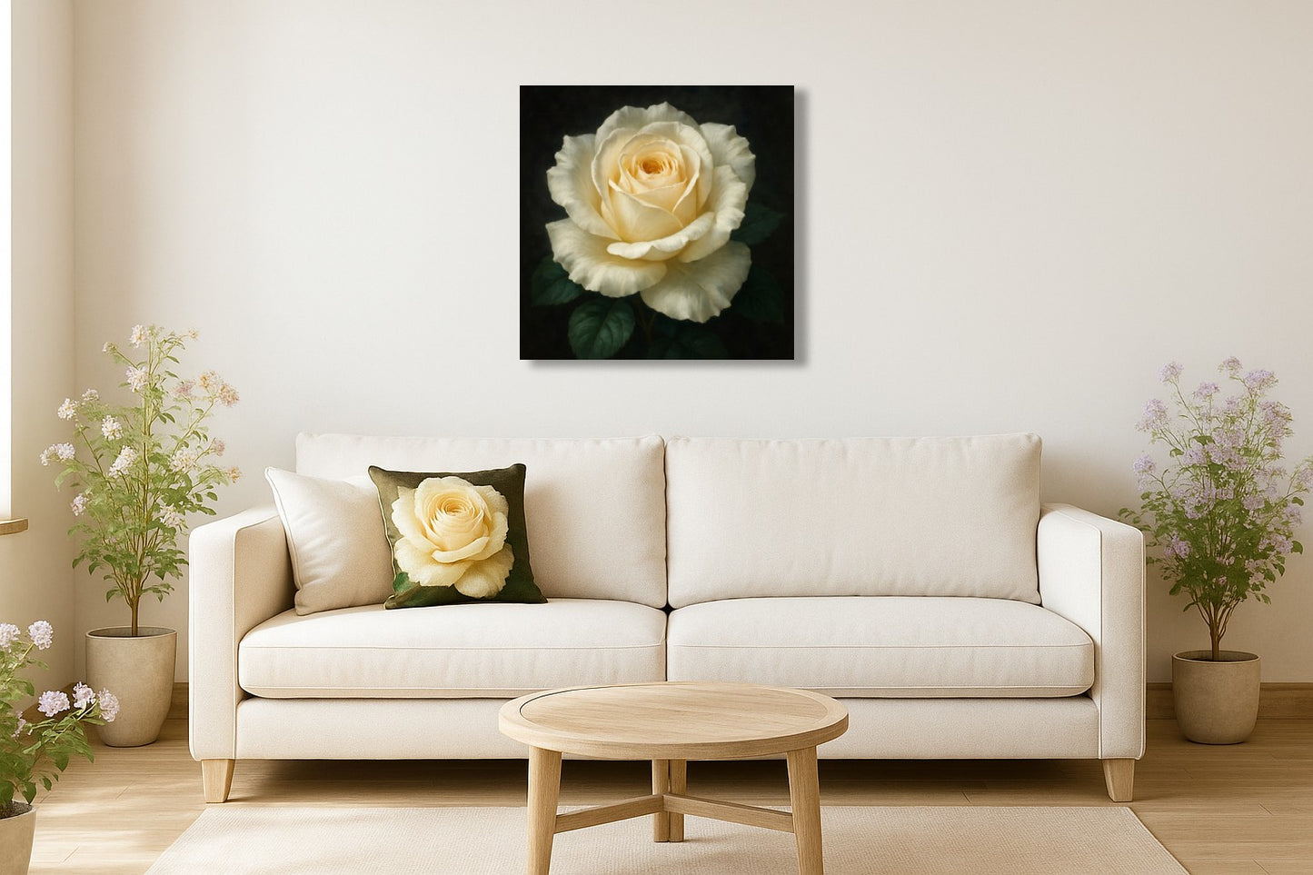 Éclat d’ivoire — Rose intemporelle