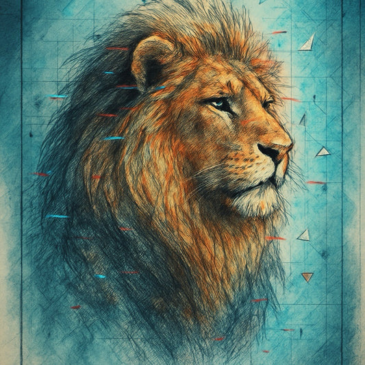 Majesté solaire — Portrait félin