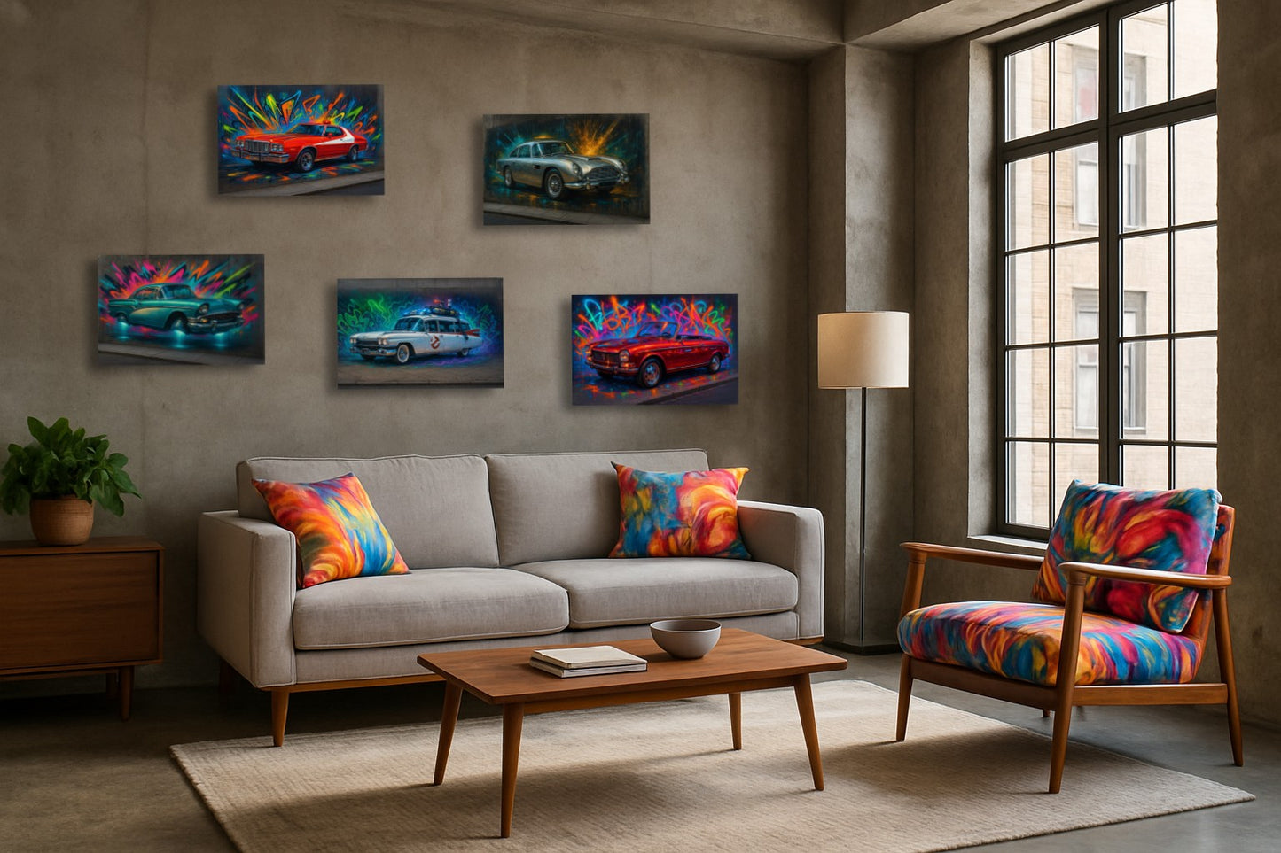 Cabriolet Peugeot 104 — Street art