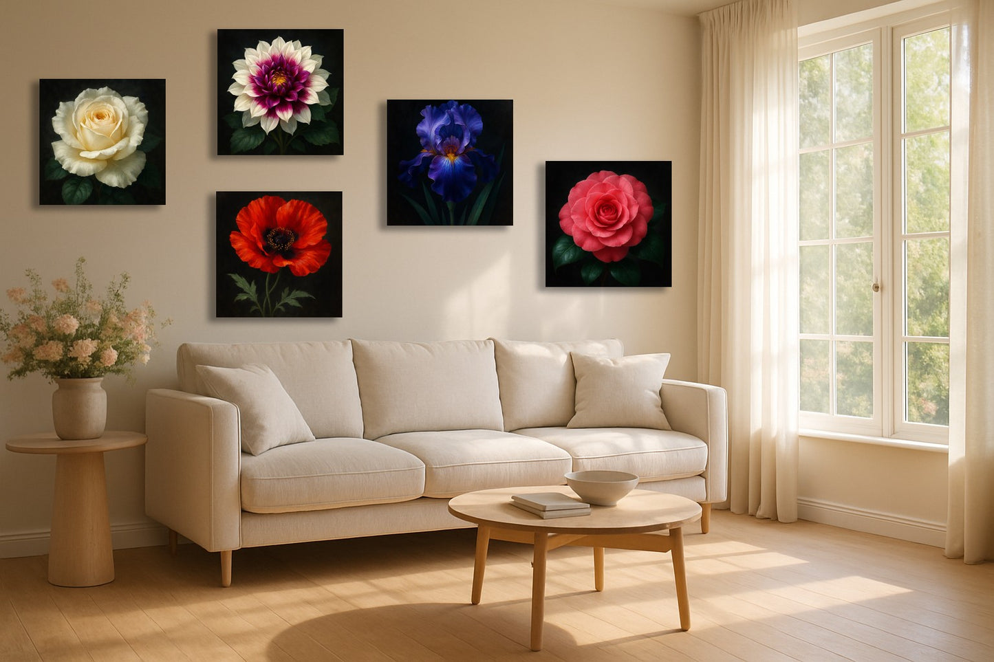 Splendeur dahlia — Lumière pourpre