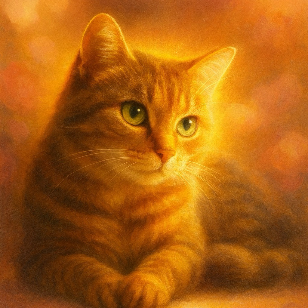 Douceur Féline — Portrait Lumineux — Portrait sur-mesure
