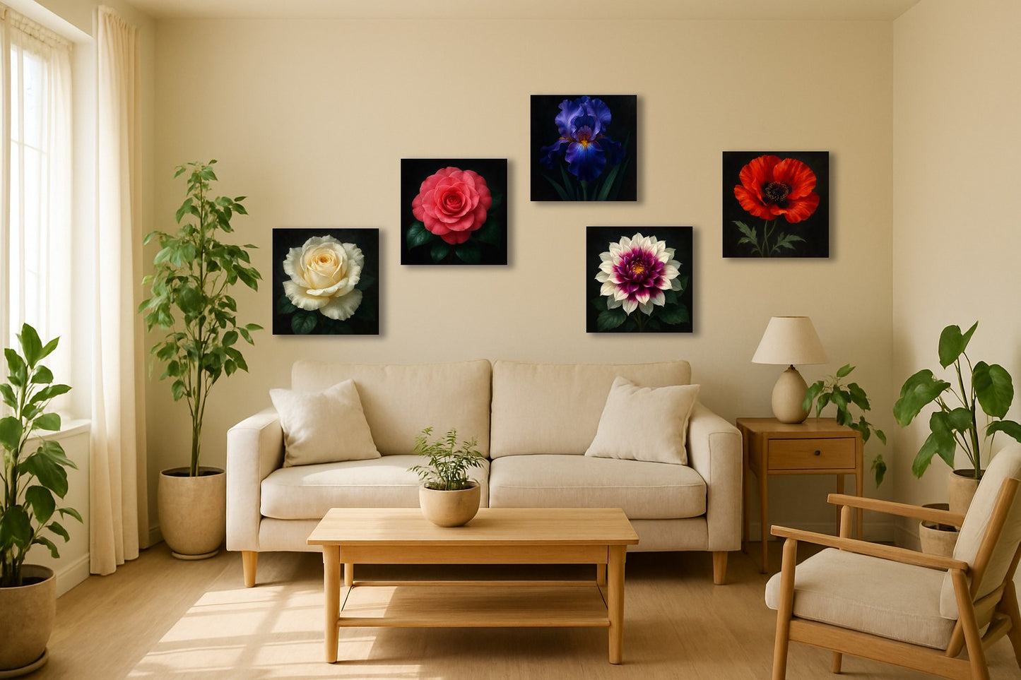 Éclosion carmin — Camélia éclatant