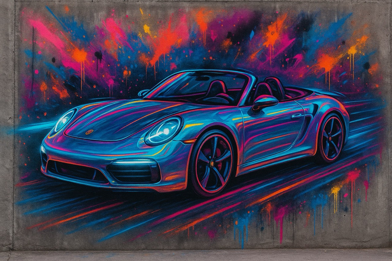 Élégance Porsche — Street art